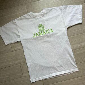 Vintage‎ Jamaica Sewn Tshirt Hefty Sun Island Single Stitch White Size XL (748)